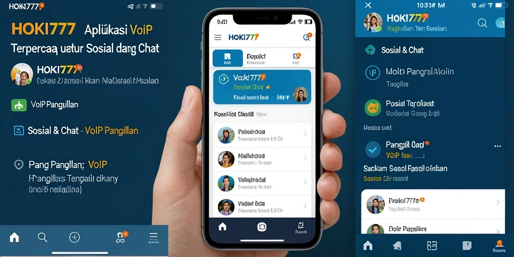 Antarmuka HOKI777 yang sederhana untuk VoIP Panggilan.