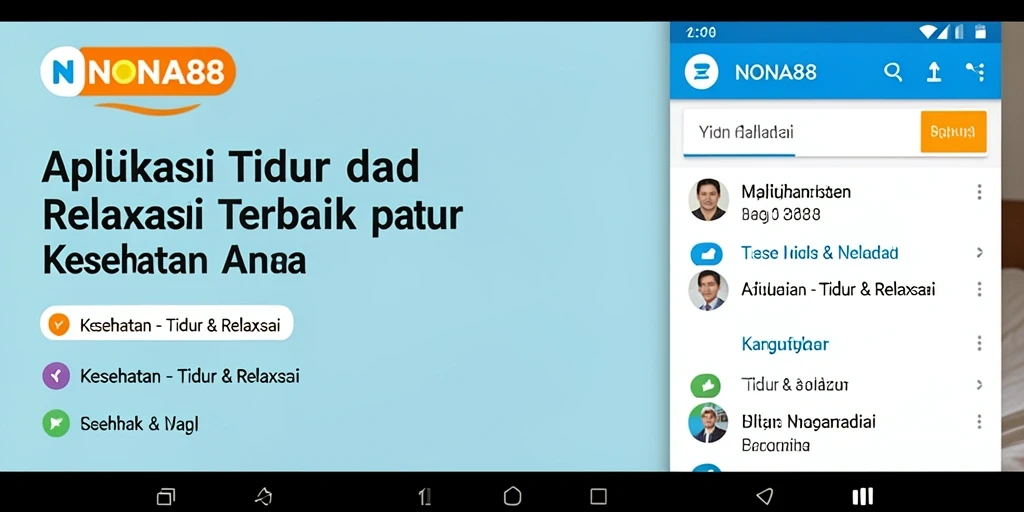 Tampilan antarmuka NONA88 yang sederhana dan menenangkan.
