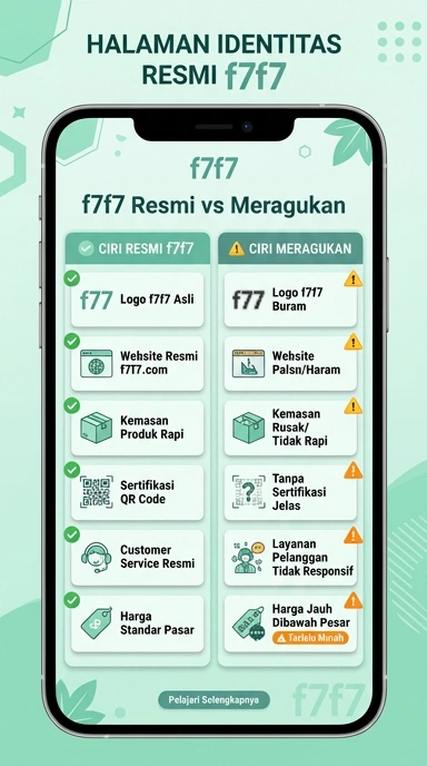 Tampilan kanal resmi f7f7